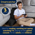 Large Reading Pillow, Shredded Memory Foam Cuddle Cuddle Cushion Backrest, Arm Support ,washable Velvet Cover | L | Black