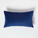 Velvet Cushion With Microfibre Insert | 30cm x 50cm | Navy Blue