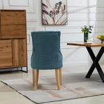 Set Of 2 Ravenna Fabric Dining Chairs | Teal
