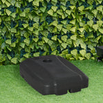 7.5kg Parasol Base Weights W/ Wheels, Up To 100kg, Black