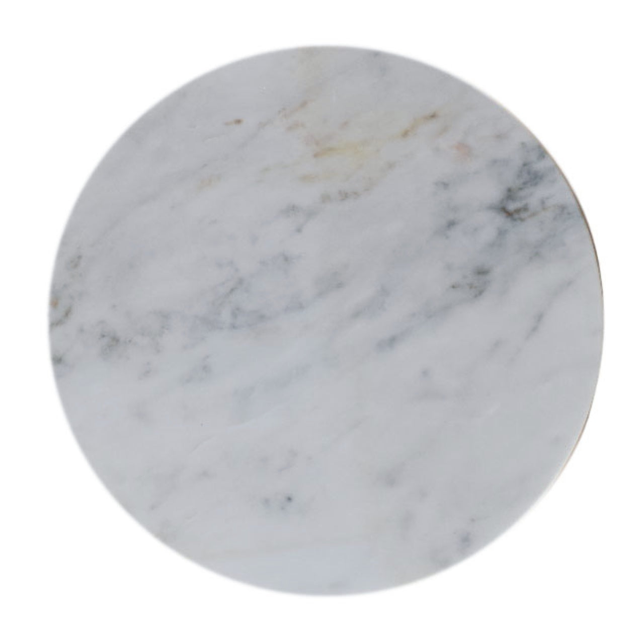Marble Top Bulla Side Table, White and Brown | 8 | Brown
