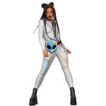 Miss Whiplash Mirror Holographic Costume | Small