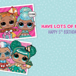 LOL Surprise Age 5 Birthday Card Official Product