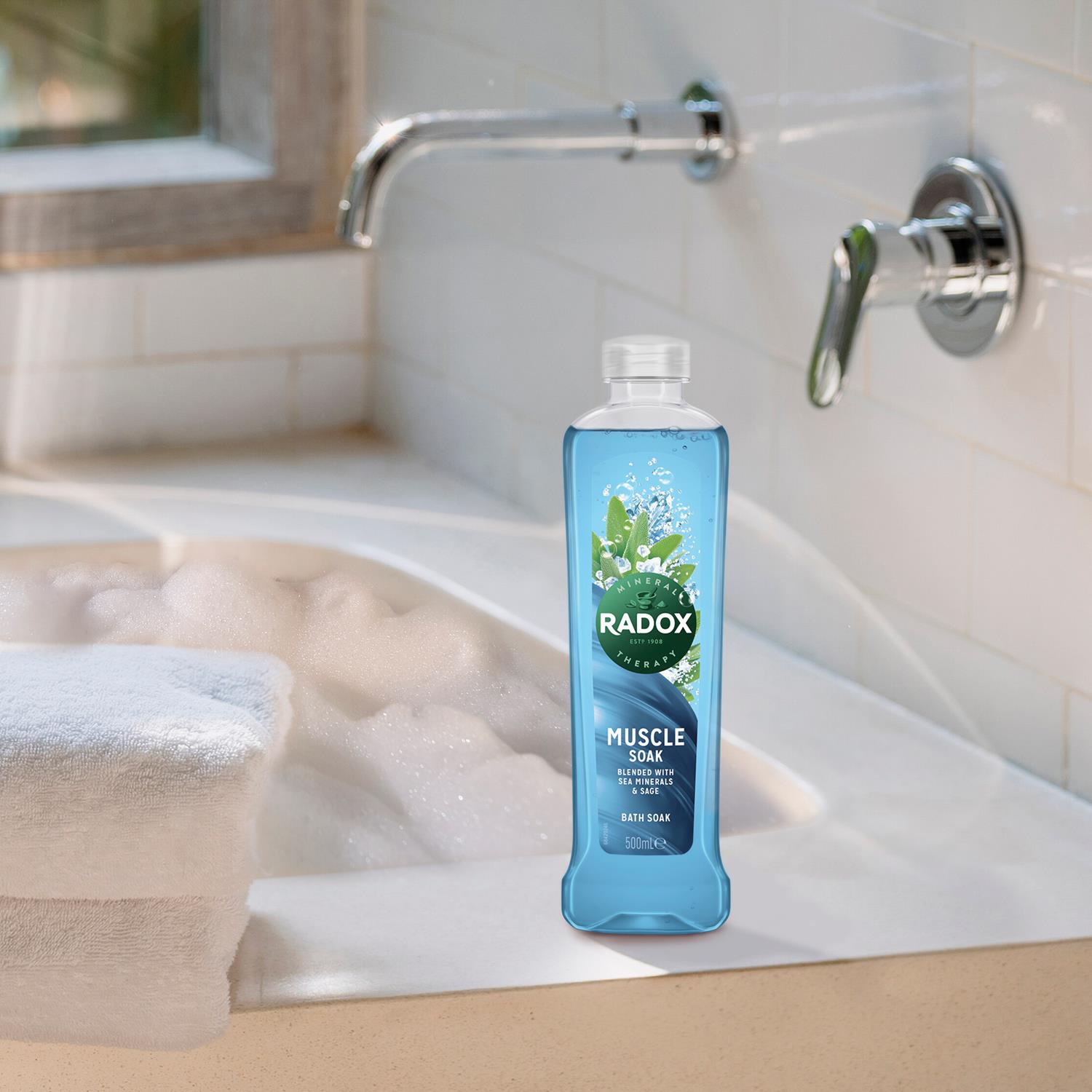 Bath Soak Muscle Soak 500ml, 3 Pack | 3 | Blue