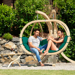Globo Royal Double Seater Hanging Chair Set In Verde | Double | Green