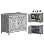 Wooden Garden Shed Tool Cabinet 110 X 60 X 88.5 Cm