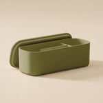 Bathroom Organiser Storage Box Freestanding Alife Collection | Pale Green