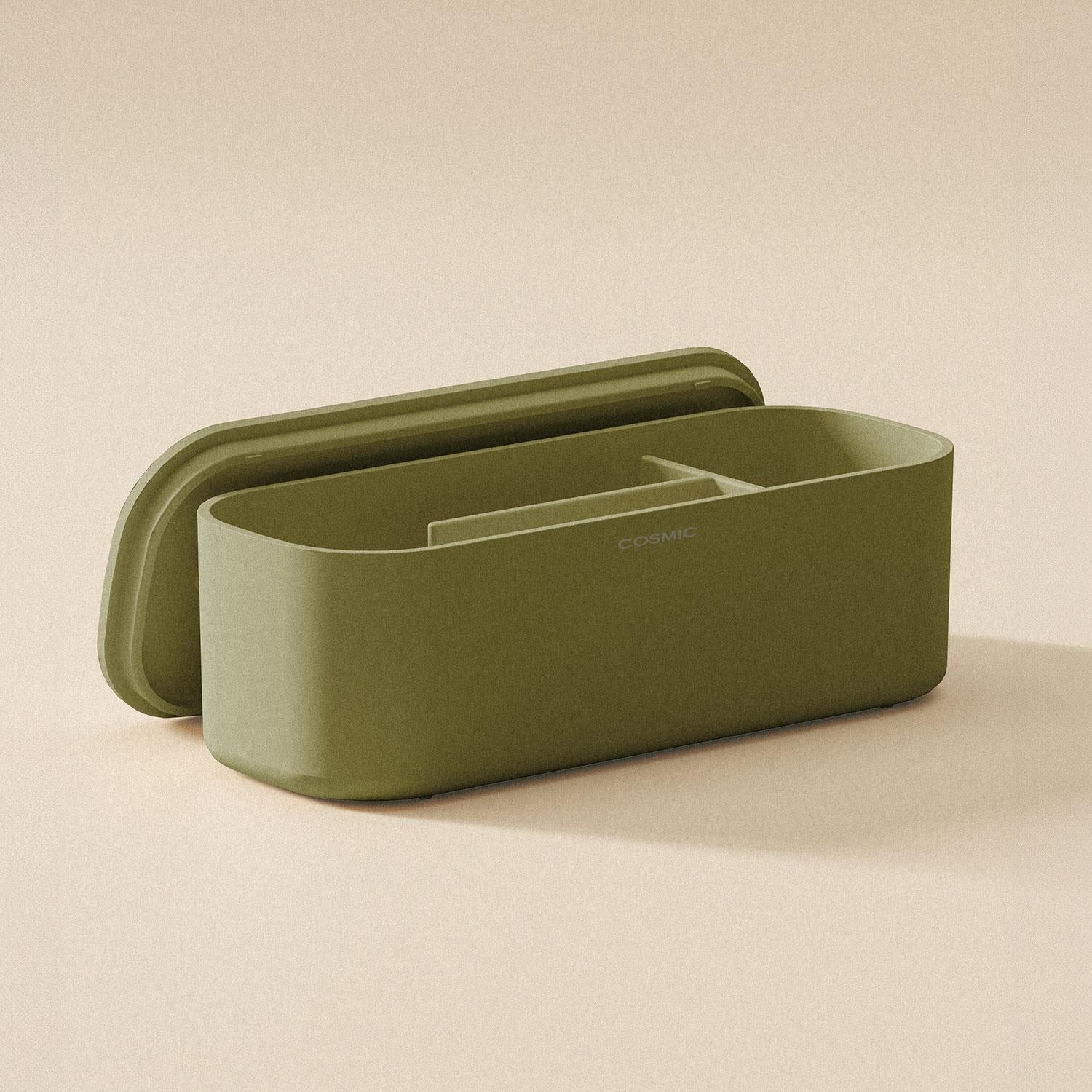 Bathroom Organiser Storage Box Freestanding Alife Collection | Pale Green