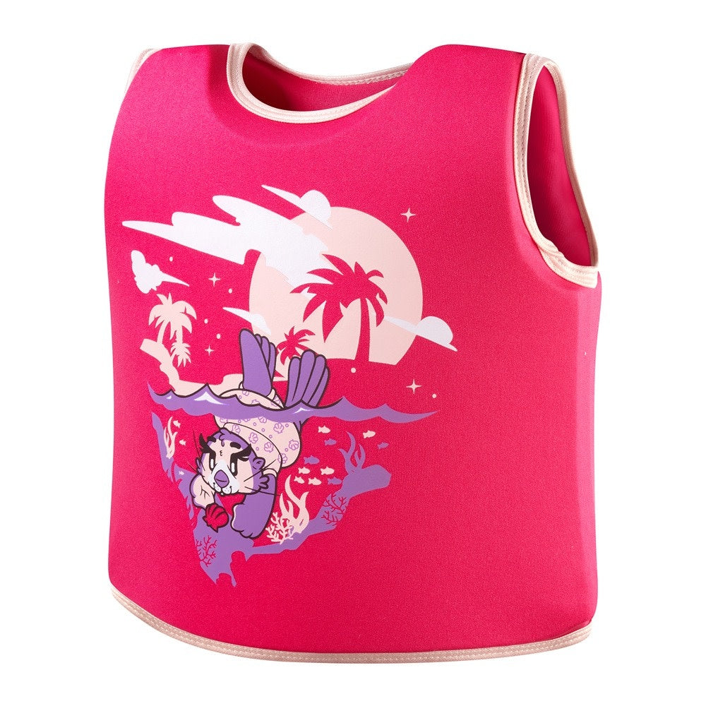 Childrens/kids Sea Squad Otter Swim Vest | 2-4 Years | Pink