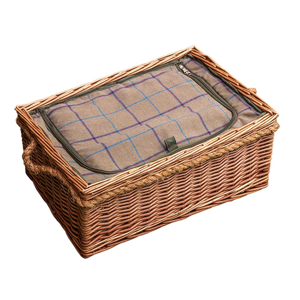Cheltenham Picnic Wicker Basket With Fitted Cooler