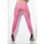 Opaque Footless Tights | Neon Pink