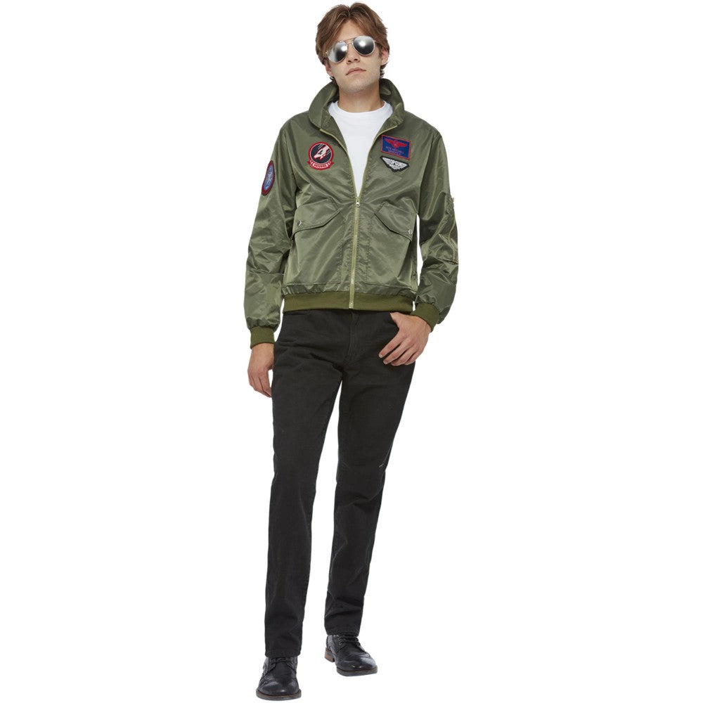 Top Gun Maverick Bomber Jacket, Green | Medium