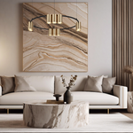 Pendant Light (circle) Genesis 10xgu10 | Black & Gold