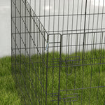 8-panel Diy Dog Pen With Door For Indoor/outdoor Use, 91cm High