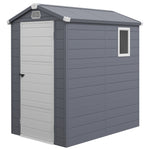 Garden Shed Tool Storage House With Lockable Door, Kit | Medium | Gray
