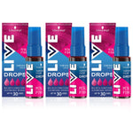 Live Colour Drops Semi-permanent Hair Dye, Petal Pink 3 Pack
