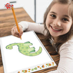 A4 Ultra-thin Portable Led Tracing Pad With Usb Cable, Dinosaur