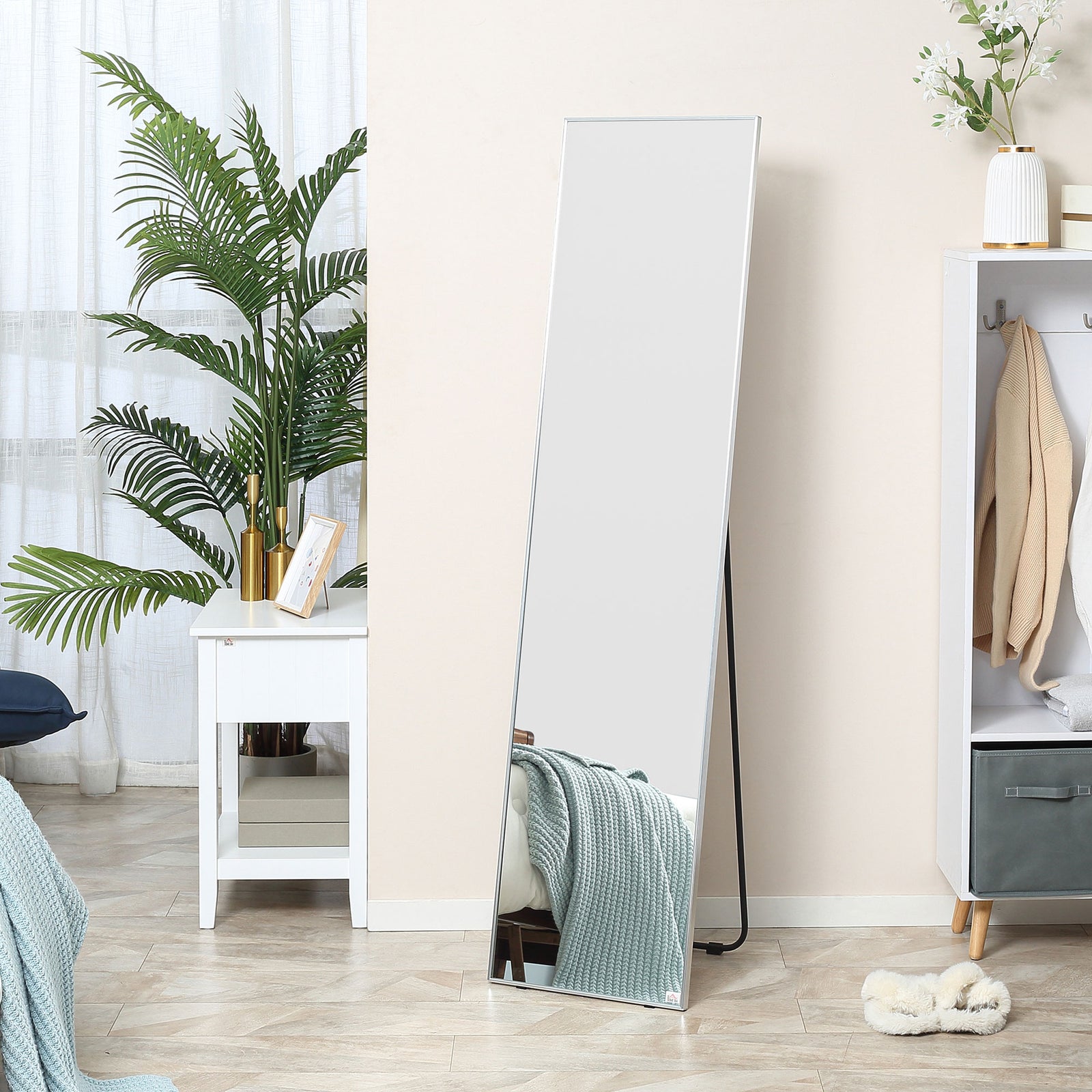 Full Length Mirror Dressing Mirror Wall-mounted Entryway | One Size | Black