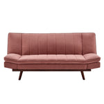 Scandinavian Click Clack Sofa Bed - Double | Rose