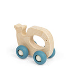 Mini Wooden Animal Push Along (Whale)