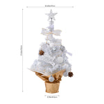 22in Pre-lit Snow-flocked Artificial Mini Artificial Christmas Tree