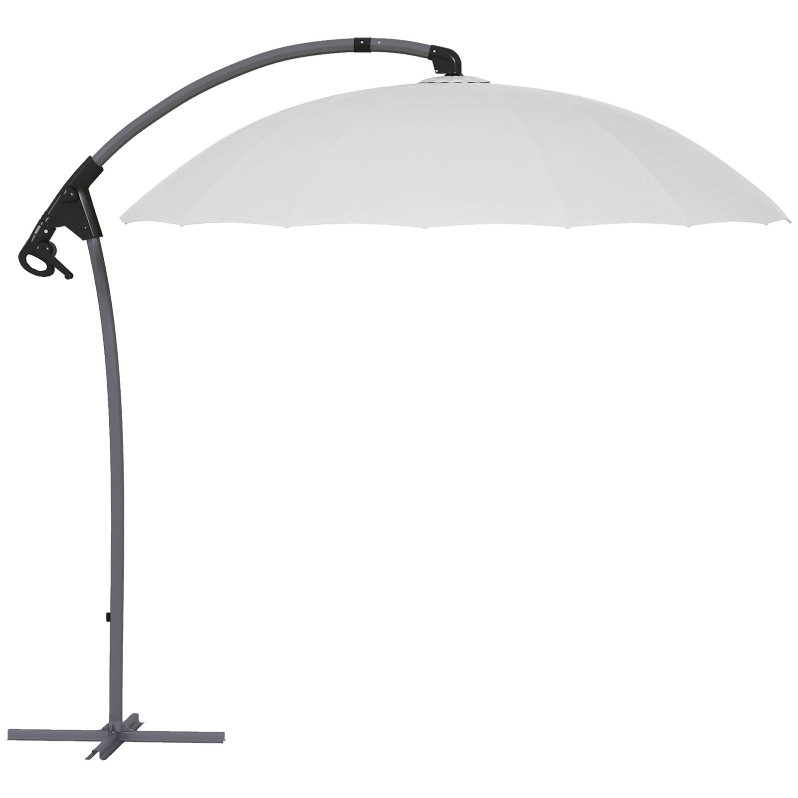 2.7m Cantilever Banana Parasol W/ Cross Base