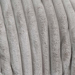 Classic Ribbed Faux Fur Bean Bag Chair | Gray