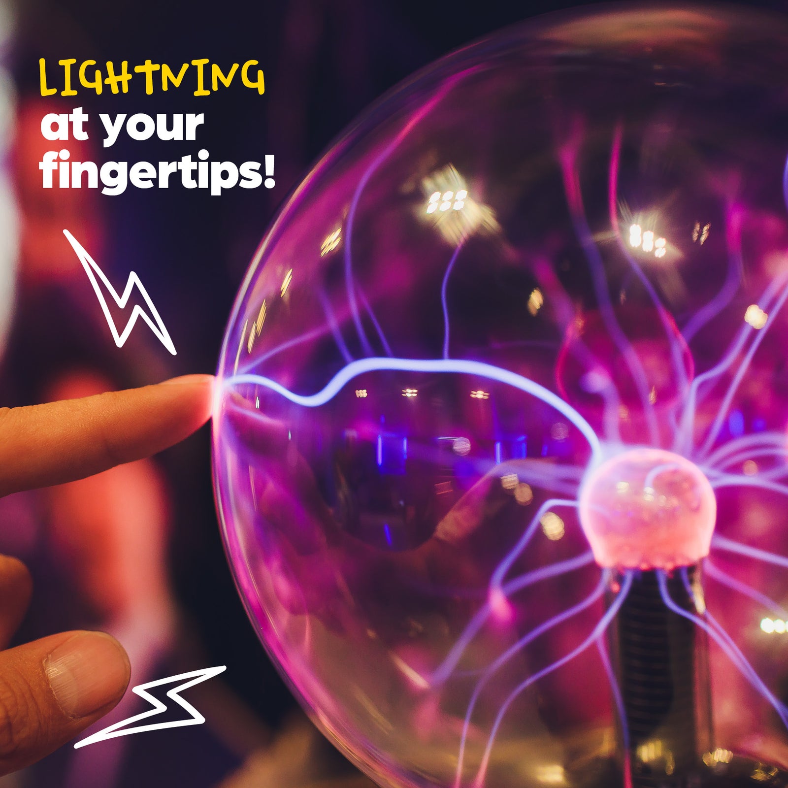 Plasma Ball Lamp 8 Inch Magic Glass Lightning Sphere Gadget