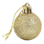 36 Pieces Xmas Ball Ornament Christmas Tree Deluxe Bauble Set | Gold