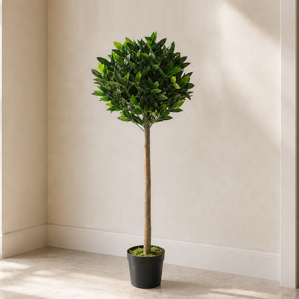 120cm  Design Uk Artificial Realistic Bay Laurel Topiary Ball Tree