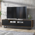 Rift Tv Unit 200cm - Oak / Rustic | Dark Brown