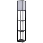 Floor Lamp Reading Lamp With 3 Tier Storage Shelf Fabric