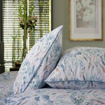 Botanical Garden Digital Print 100% Cotton Duvet Cover Set | Single | Blue