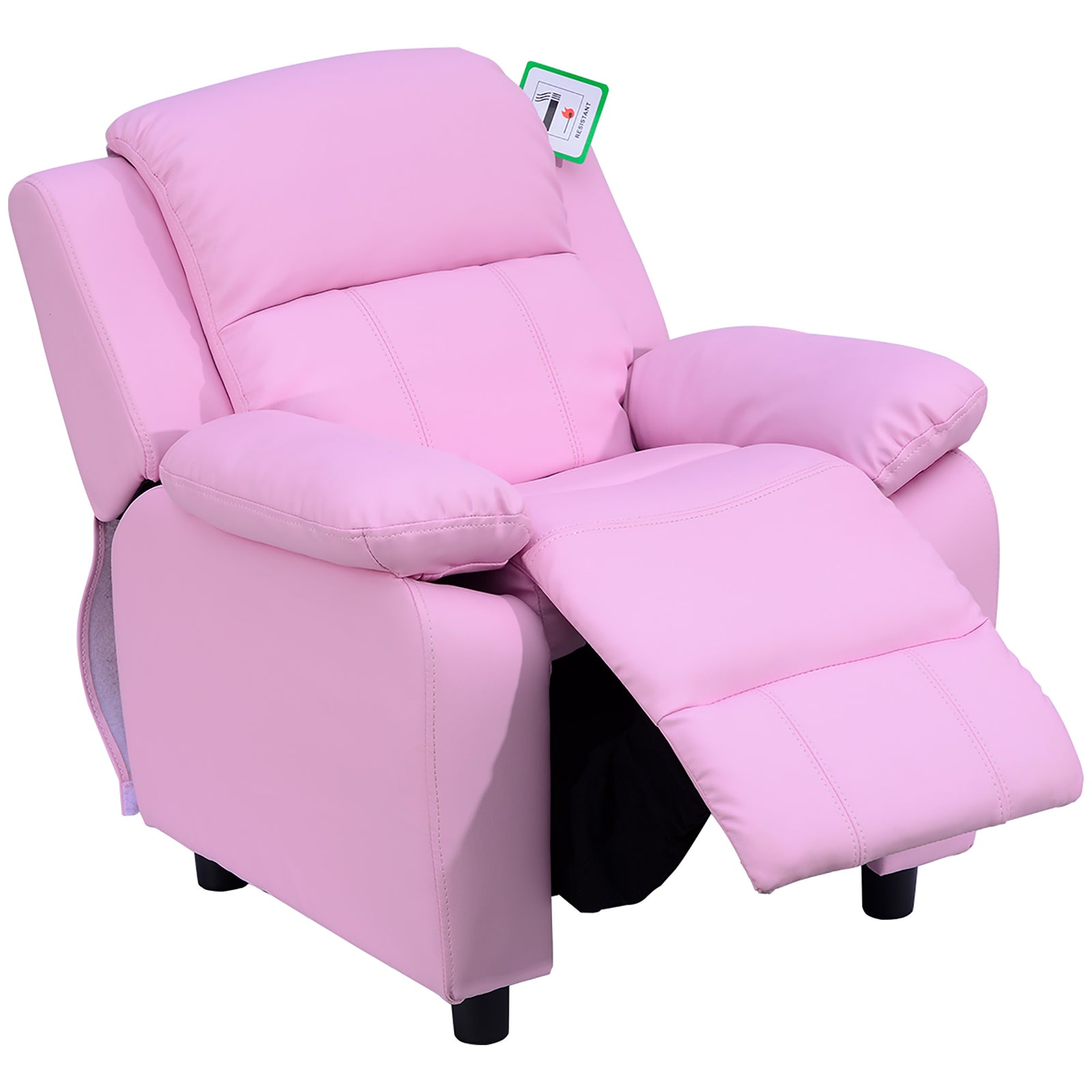 Kids Recliner Armchair Game Chair Sofa Children Seat In Pu Leather | Pink