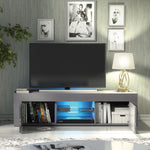 Loom Tv Unit 130cm With Led Lights | Dark Grey