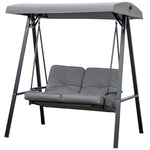 2 Seater Garden Outdoor Swing Chair Hammock W/ Steel Frame