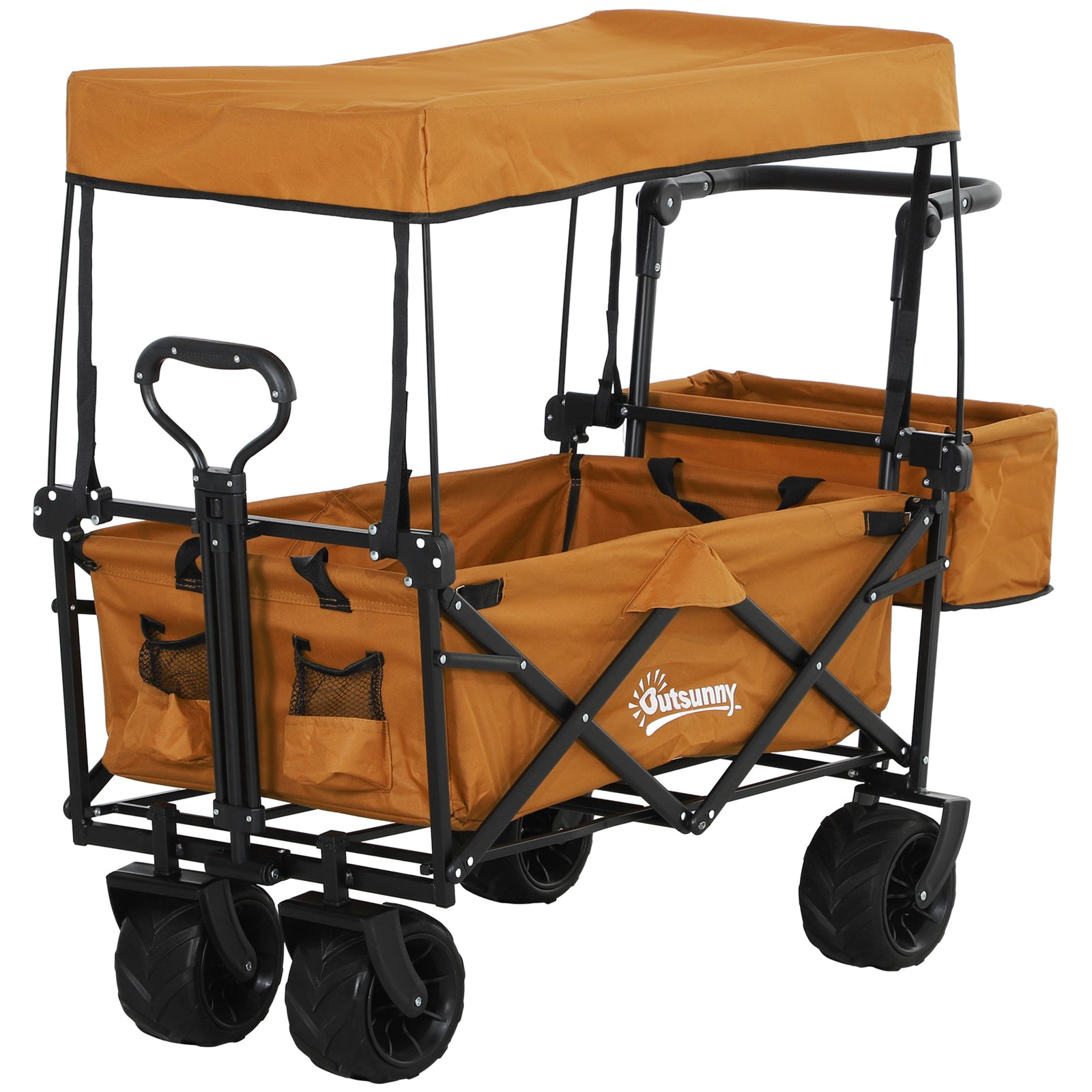 120l Festival Trolley, Removable Canopy, Orange