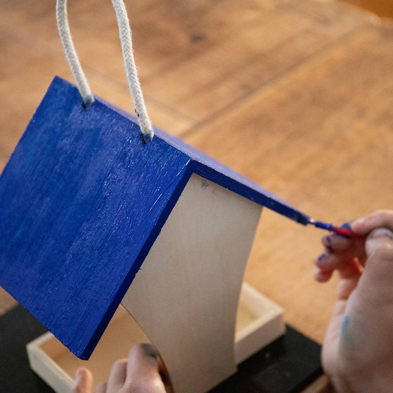 Paint Your Own Bird Feeder Diy Kit With 4 Non-toxic Paints And Brush
