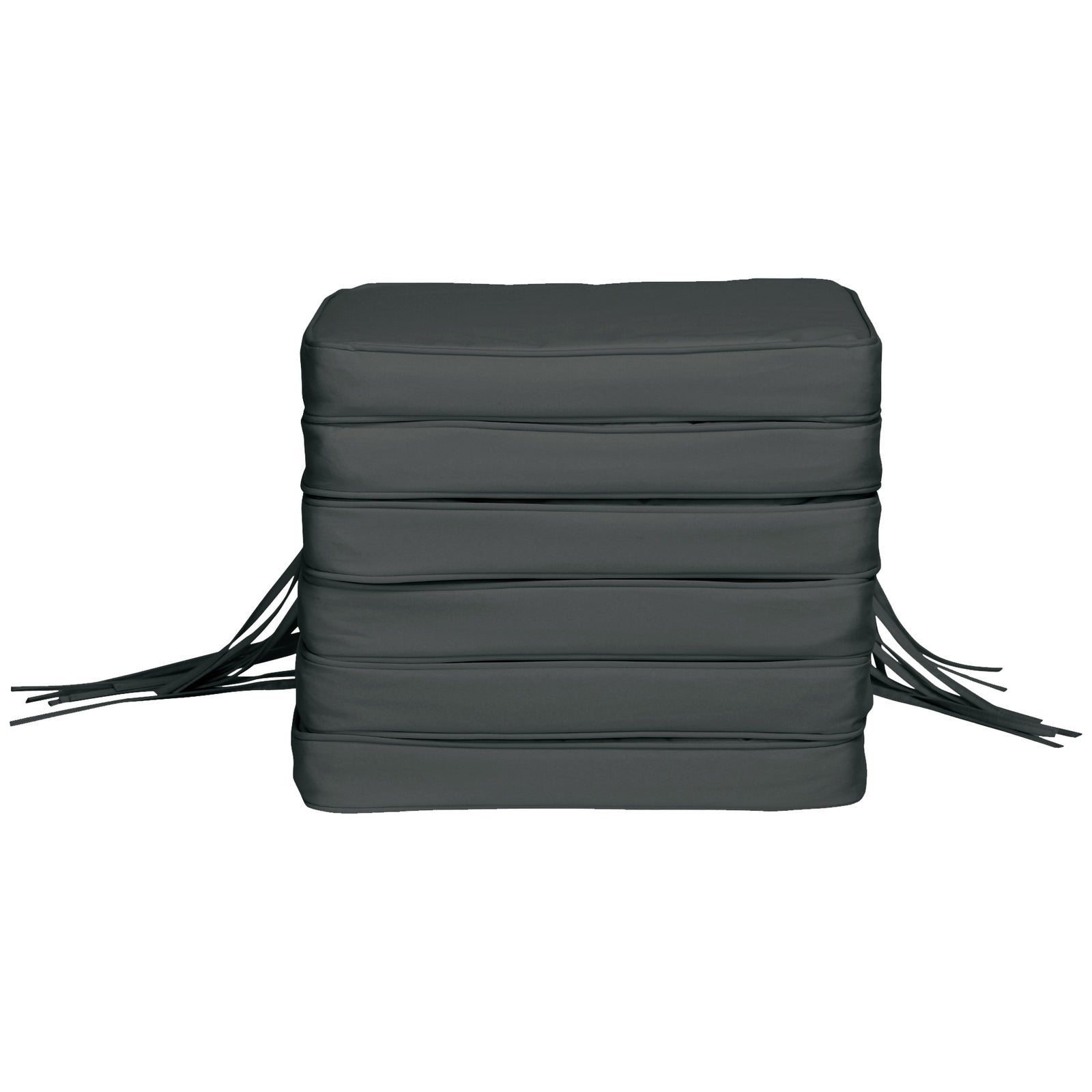 6-piece Chair Cushion Seat Pads Dining Chair Withstraps | Gray