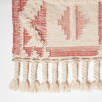 Satara Pink Kilim Wool Rug | 200cm | Pink