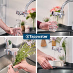 Ecopro Compact Chrome Tap Water Filter Starter Pack