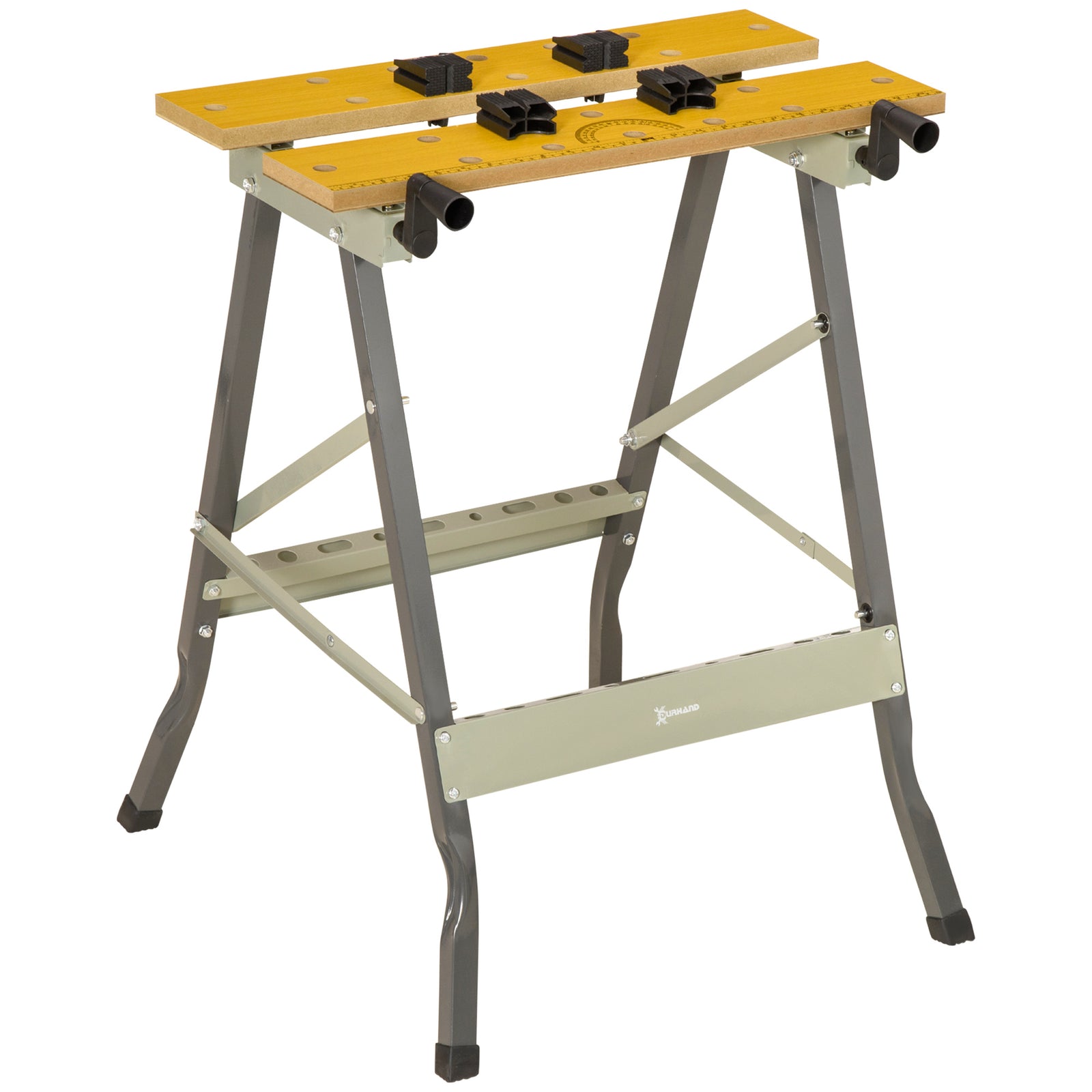 4-in-1 Work Bench, Adjustable, Foldable | Yellow