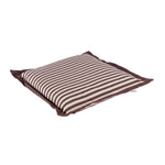 Striped Chair Seat Pad | 40cm x 40cm | Chocolate Brown