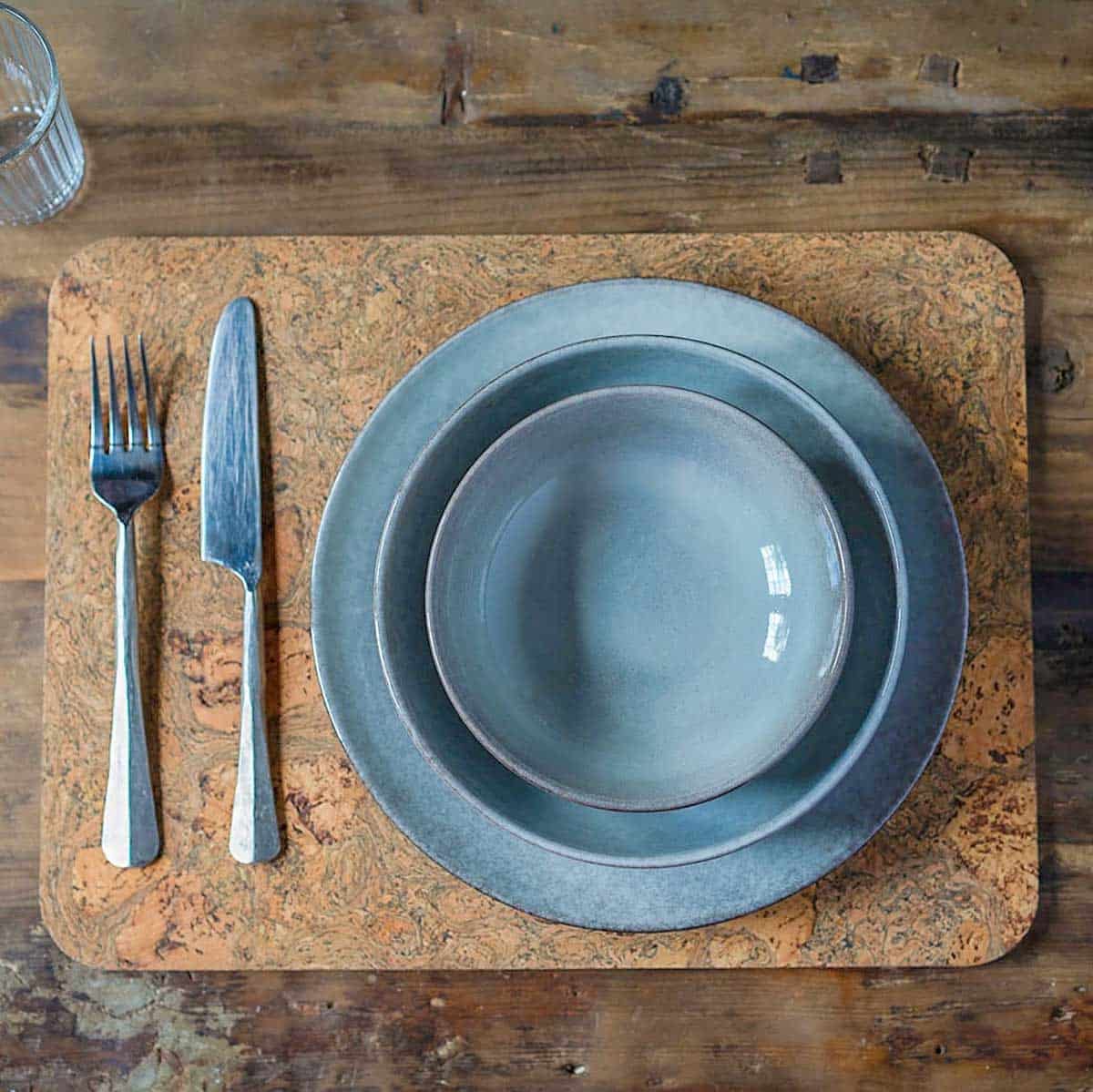 Nordic Stoneware Dinner Set | 16 Piece | Grey