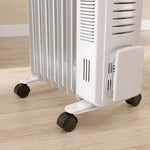 7/9/11fin Portable Oil Filled Heater Energy Efficient | Small | White
