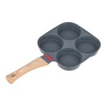 19cm W X 19cm W Non-stick 4-hole Egg Frying Pan