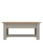 Lift-up Coffee Table - Space-saving Storage For Living Room | Light Grey