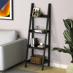 4-tier Wooden Display Ladder Shelf For Home