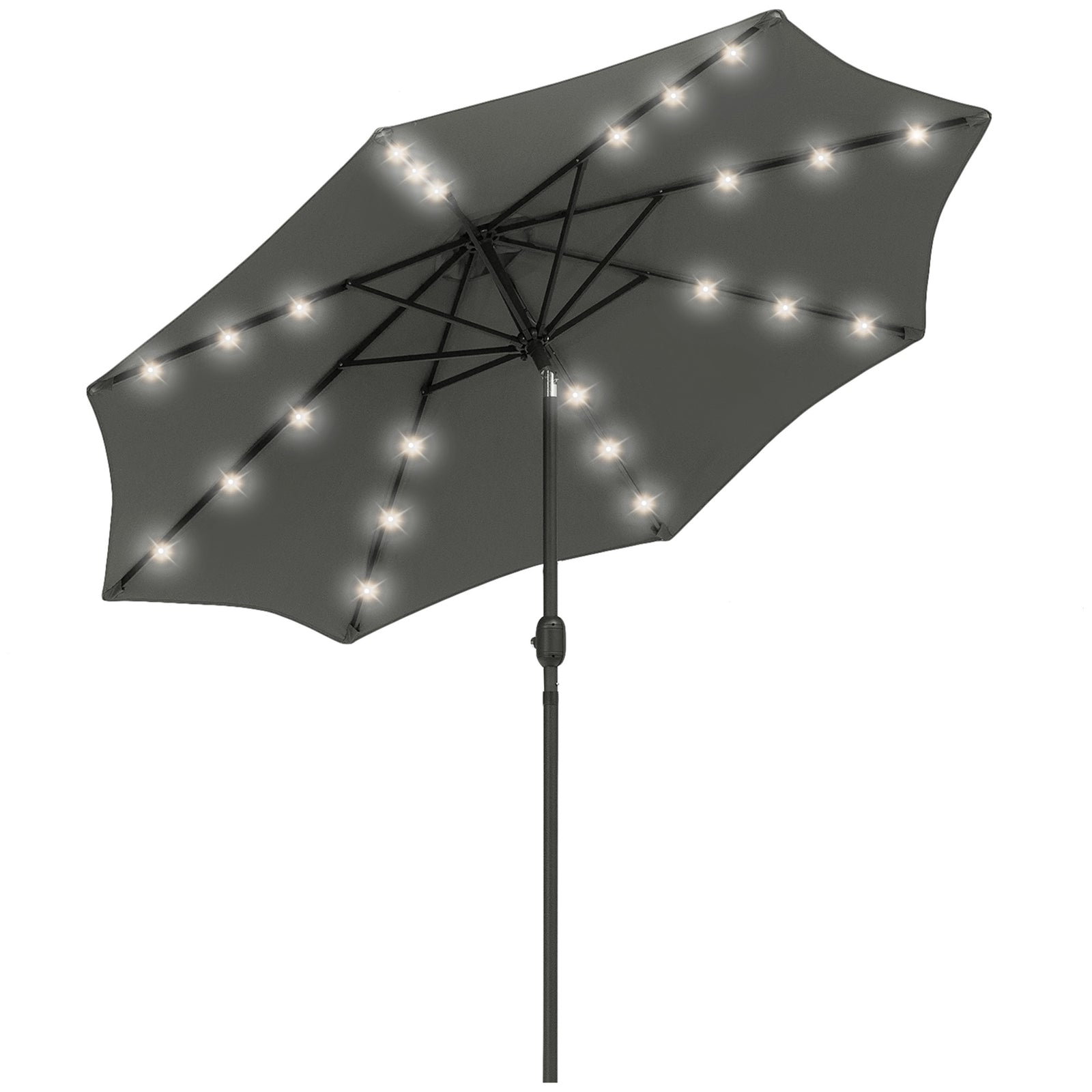 2.7m Patio Led Umbrella W/ Tilt/crank