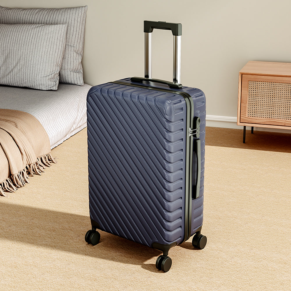 Lightweight Hardside Travel Suitcase With Spinner Wheels | Blue